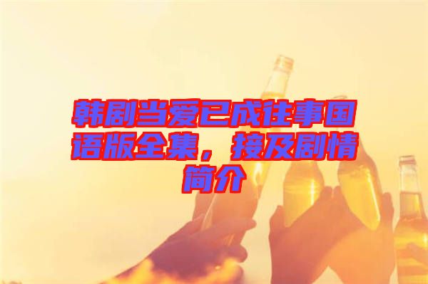 韓劇當愛已成往事國語版全集，接及劇情簡介