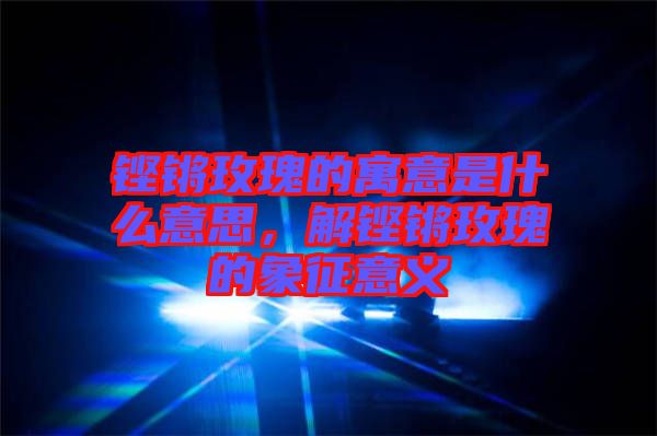 鏗鏘玫瑰的寓意是什么意思，解鏗鏘玫瑰的象征意義