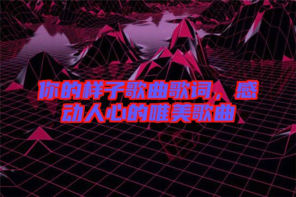 你的樣子歌曲歌詞，感動人心的唯美歌曲
