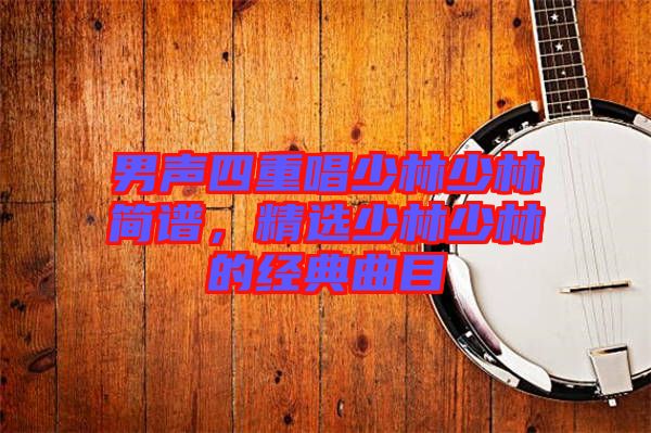 男聲四重唱少林少林簡譜，精選少林少林的經典曲目