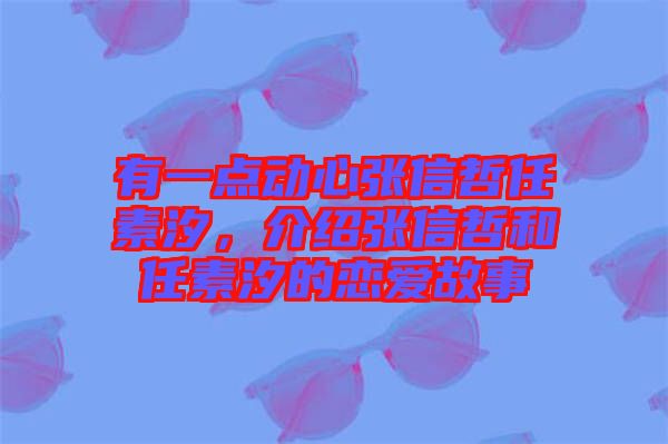 有一點動心張信哲任素汐，介紹張信哲和任素汐的戀愛故事