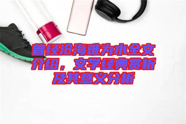 曾經滄海難為水全文介紹，文學經典賞析及其意義分析
