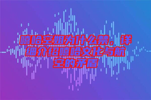 嘻哈空姐為什么禁，詳細介紹嘻哈文化與航空的矛盾