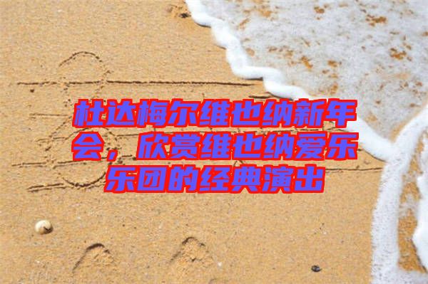 杜達梅爾維也納新年會，欣賞維也納愛樂樂團的經典演出