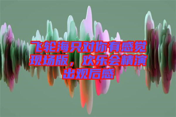 飛輪海只對你有感覺現場版，歡樂會精演出觀后感
