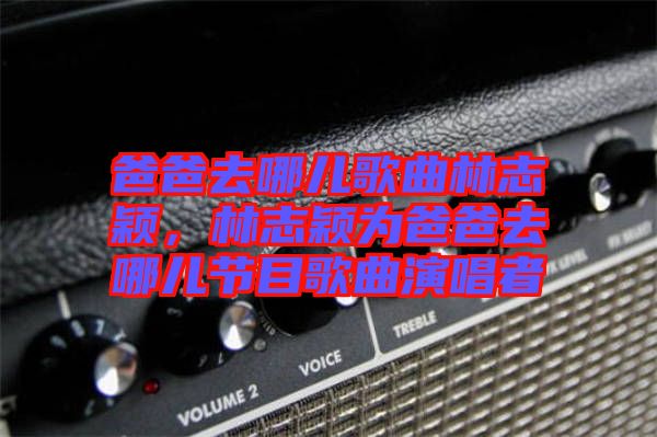 爸爸去哪兒歌曲林志穎，林志穎為爸爸去哪兒節目歌曲演唱者