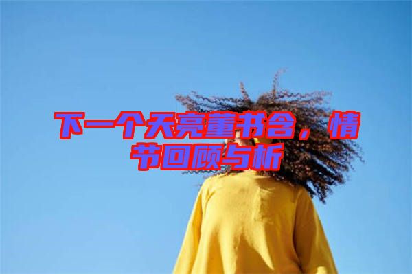 下一個天亮董書含，情節回顧與析
