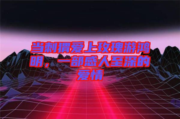 當刺猬愛上玫瑰游鴻明，一部感人至深的愛情